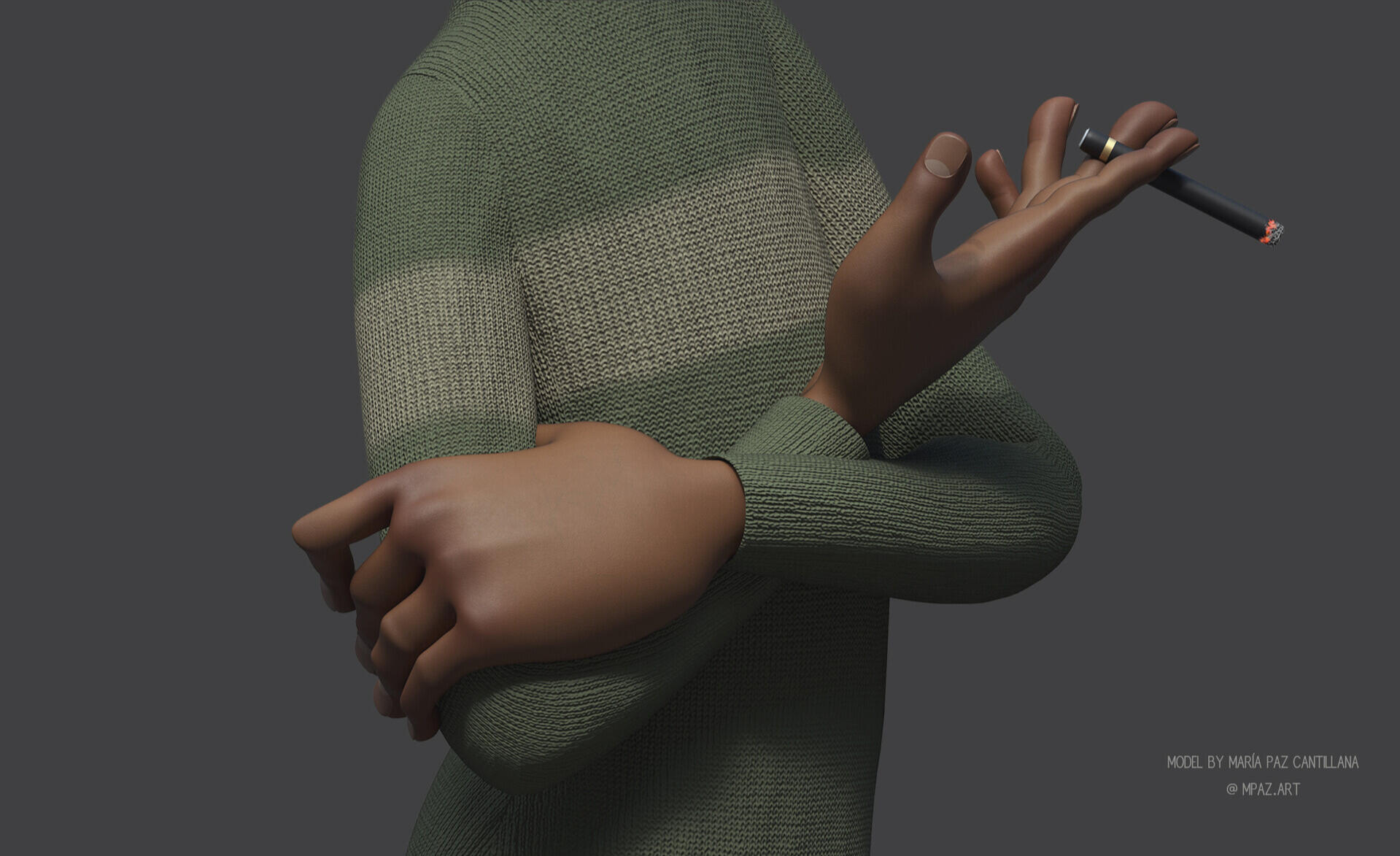 Model Close up